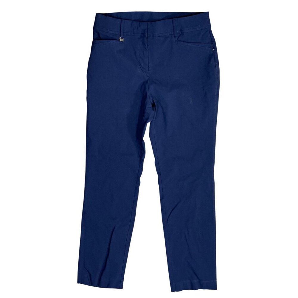 JM Collection Pants Slacks Trouser Size 10 Navy Blue Career Office